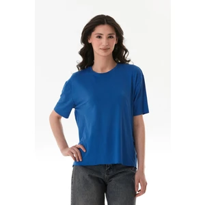 Basic Bisiklet Yaka Oversize Modal  Tişört
