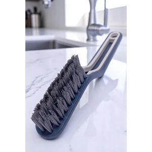 Çok Fonksiyonlu Fırça Cımbızlı Derz Zemin Banyo Fayans Mutfak Temizlik Fırçası Şeffaf Askı