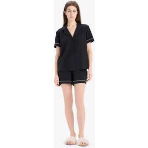Pijama Takımı Kısa Kollu Üst Şort Alt-Fall in Love B8679AX25SP