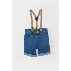 Erkek Bebek Pantolon Askılı Jean Şort C2289A525SM