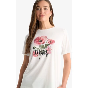 Regular Fit Bisiklet Yaka Baskılı Kısa Kollu Tişört F4845AX25SM