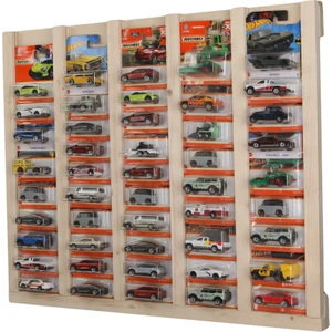 Good Sign Regular Kart Rafı, Doğal Ahşap Regular Kart Sergileme Vitrini, Kutusunda Card Oyuncak Araba Rafı