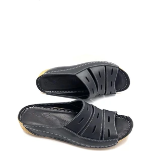 Ilgen Hakiki Deri Ortopedik Rahat Hafif Yumuşak Kadın Terlik