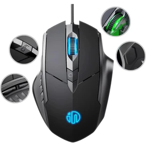 Profesyonel LED Işık 1200/7200DPI Kablolu Oyuncu Mouse Sessiz Tıklama Ergonomik Gaming Mouse