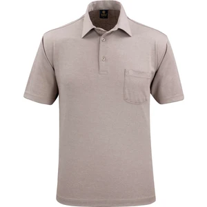 Çizgi Triko Erkek Gömlek Yaka Düğmeli Cepli Tişört Klasik Kalıp