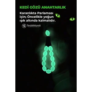 Arpa Tane Kedi Gözü Anahtarlık