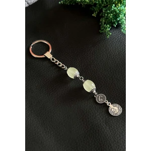 Karanlıkta Parlayan Kedi Gözü Anahtarlık