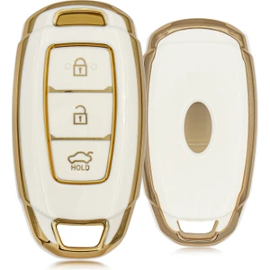 Kona 3 Buton Smart Nano Anahtar Kılıfı Beyaz