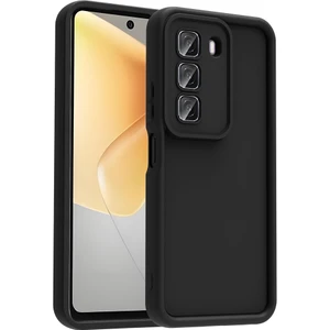 Infinix Hot 50 4g Kılıf Kamera Korumalı Tkgn Ananas Kapak - Siyah