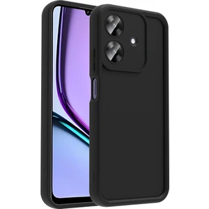 Tekno Grup  Realme Note 60 Kılıf Kamera Korumalı Ananas Kapak - Siyah