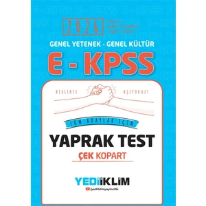 Yediiklim 2026 Ekpss Gy Gk Tüm Adaylar Için Çek Kopart Yaprak Test