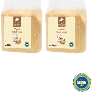 Organik Gurme 2'li Bebek İrmiği 500 gr ( İrmik Unu )