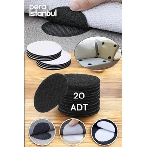 20 Adet Süper Yapışkan Halı Kaydırmaz Bant Çarşaf, Örtü Kaymasını Önleyici Cırtlı Yapışkan Bant 5 cm