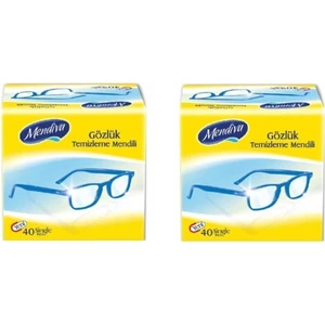 2 Li Paket Mendiva Çok Amaçlı Gözlük Cam Ekran Kask Temizleme Mendili 40'lı