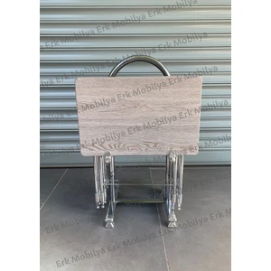 Erk Mobilya Çanta Sehpa, Sehpa, Zigon, 4lü Zigon, Çanta Sehpa, 4lü Sehpa, Mebran Çanta Sehpa, Mdf Sehpa