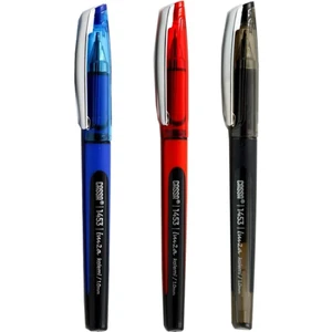 Siyah Mavi Kırmızı Imza Kalemi 3 Adet 1.00 mm Kalın Uçlu Imza Pilot Kalem Ekonomik  Cassa 1453 Imza Kalemi