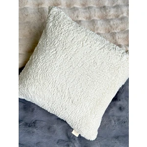 Bohem Özel Tasarım Punch Panç Desen Ay Taşı Beji Dekoratif Kırlent Kılıfı Teddy Kırlent 45X45 cm