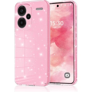 M.TK Moveteck Xiaomi Redmi Note 13 Pro+ Plus 5g Kılıf Simli Yaldızlı Darbeye Dayanıklı Kamera Korumalı Parlak Renkli Silikon Bayan Kılıfı