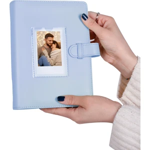 Instax 193 Fotoğraf Kapasiteli Mavi Polakart Cepli Fotoğraf Albümü