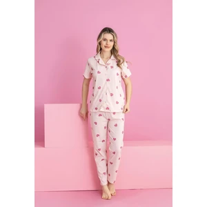 Kalpli Düğmeli Pijama Takımı