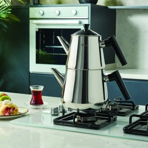 Heybeli Plus Maxi Çaydanlık Takımı Siyah