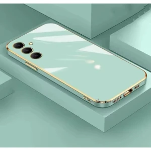 M.tk moveteck Samsung Galaxy A56 Kılıf Kamera Korumalı Parlak Gold Altın Işleme Kenarlı Yumuşak Silikon Kapak