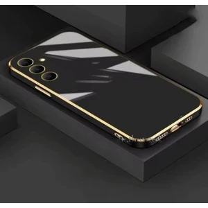 M.tk moveteck Samsung Galaxy A26 Kılıf Kamera Korumalı Parlak Gold Altın Işleme Kenarlı Yumuşak Silikon Kapak