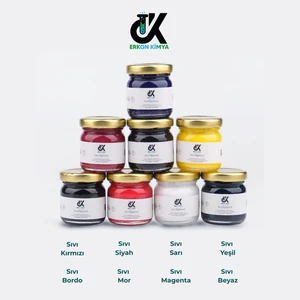 Pigment 8'li Epoksi Sıvı Pigment Boya Seti 8*40GR Beyaz/kırmızı/siyah/sarı/yeşil/bordo/mor/magenta