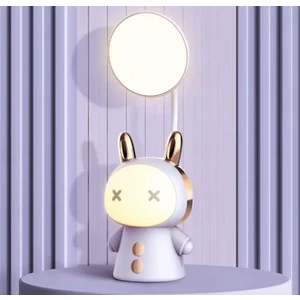 Masa Lambası, Yumuşak Aydınlatma, Yatak Odası Için USB Şarj Edilebilir Sevimli Gece Lambası