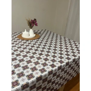 Battal Boy 200 x 200 cm Çiçekli Dertsiz Leke Tutmaz Sofra Bezi - Masa Örtüsü - Piknik Örtüsü