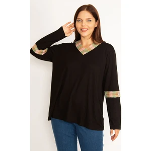 Kadın Haki Dantel Detaylı Bluz 65N34647