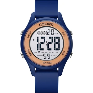 Cockpıt CK-3758BE Lacivert Silikon Kordon Dijital Kadın Kol Saati