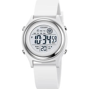 Cockpıt CK-3094WE Beyaz Silikon Kordon Dijital Kadın Kol Saati
