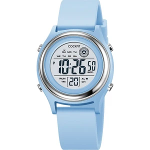 Cockpıt CK-3094BE Mavi Silikon Kordon Dijital Kadın Kol Saati