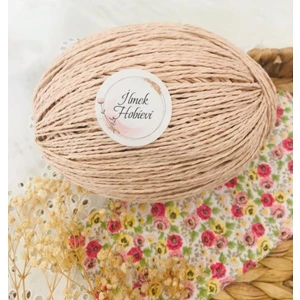 Kağıt Örgü İpi Pudra Pembe 100 gr (1 YUMAK)%100 Paper