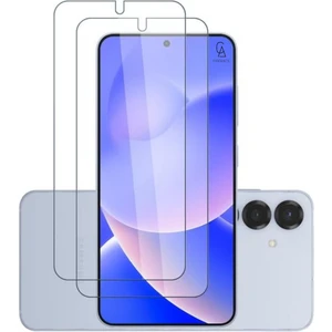 Samsung Galaxy S25 ile Uyumlu Ekran Koruyucu Şeffaf Temperli Kırılmaz Cam Ekran Koruyucu 2 Adet