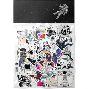 Astronot Sticker Paketi -Bullet Journal - Ajanda - Planner - Defter - Laptop Etiket Çıkartma Çok Renkli 10 x 15 Paket Boyutu 3 x 5 cm  Stickerlar Paket Içeriği 25 Adet Dadi Ramba