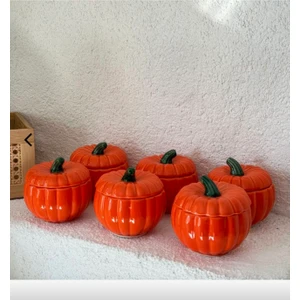 6 Li Bal Kabak Kase Çorba Kasesi Sunumluk Çok Anaçlı Kase Set