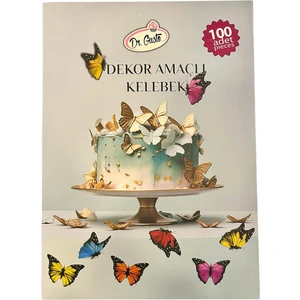 Dr. Gusto Dekor Amaçlı Kelebek Pasta Süsü 100 Adet