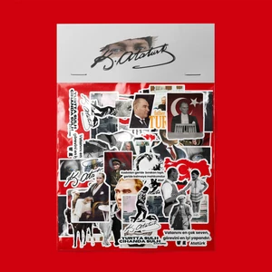 Atatürk Sticker Paketi -Bullet Journal - Ajanda - Planner - Defter - Laptop Etiket Çıkartma Çok Renkli 10 x 15 Paket Boyutu 3 x 5  cm  Stickerlar Paket Içeriği 25 Adet Dadi Ramba
