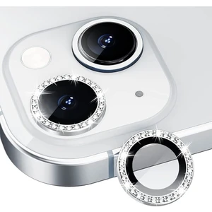 La Modena Premium Apple iPhone 13/13 Mini Taşlı Kamera Lens Koruyucu Çerçeveli Koruyucu