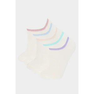 Kız Çocuk 5'li Pamuklu Patik Çorap E6050A8NS