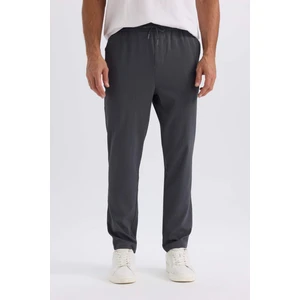 Relax Fit Rahat Kesim Düz Paça Krinkıl Yazlık Kumaş Pantolon