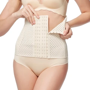 Ecoform 6 Kademe Unisex Bel Korsesi İnceltici Vücut Şekillendirici Doğum Sonrası Toparlayıcı Özellikli Bej Renk