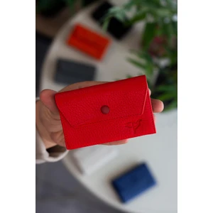 Lucas  Deri Akordiyon Model Bol Gözlü Unisex Kartlık