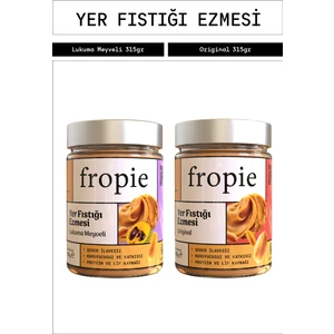 Yer Fıstığı Ezmesi Seti Lukuma Meyveli Yer Fıstığı & Yer Fıstığı 315 gr X2