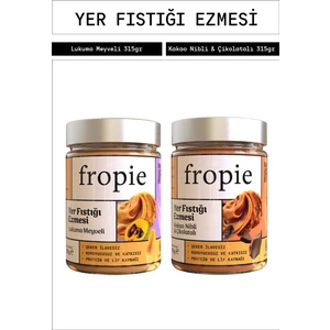 Yer Fıstığı Ezmesi Seti Kakao Nibli ve Çikolatalı Yer Fıstığı & Lukuma Meyveli 315 gr X2