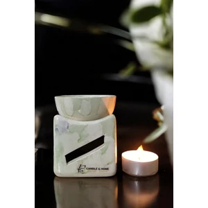 Şömine Temalı Seramik Buhurdanlık