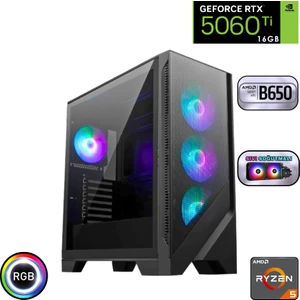 Ryzen 5 7500F 32GB Ddr5 2tb SSD Rtx 5060TI 16GB B650 Anakart 240MM Sıvı Soğutma Oyuncu Bilgisayarı