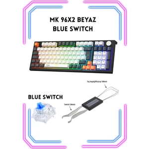 MKP98-10 Farklı Rainbow Aydınlatma-Mekanik Gaming Klavye